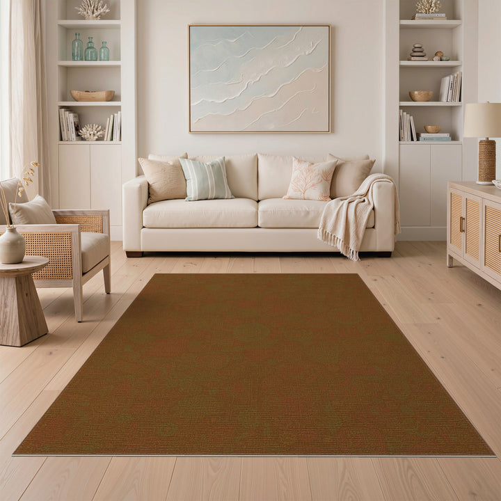 Brown Heritage Tribal Area Rug