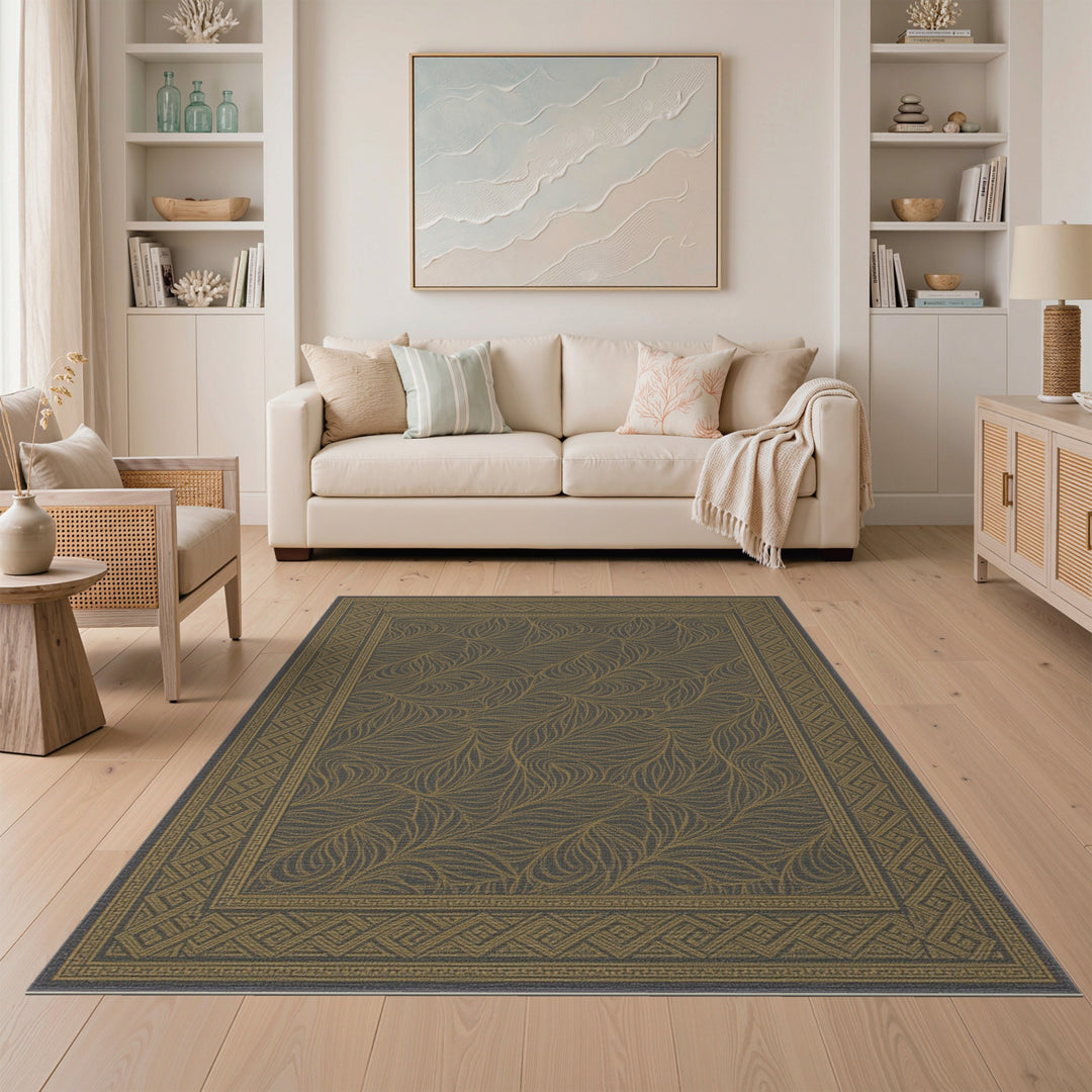 Gold Leaf Vintage Area Rug