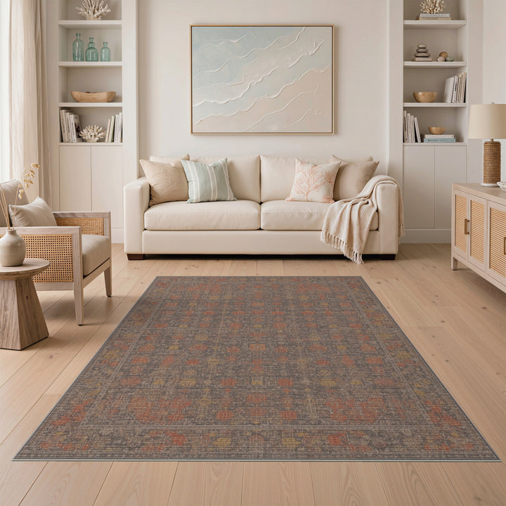 Distressed Vintage Distressed Vintage Brown Area Rug