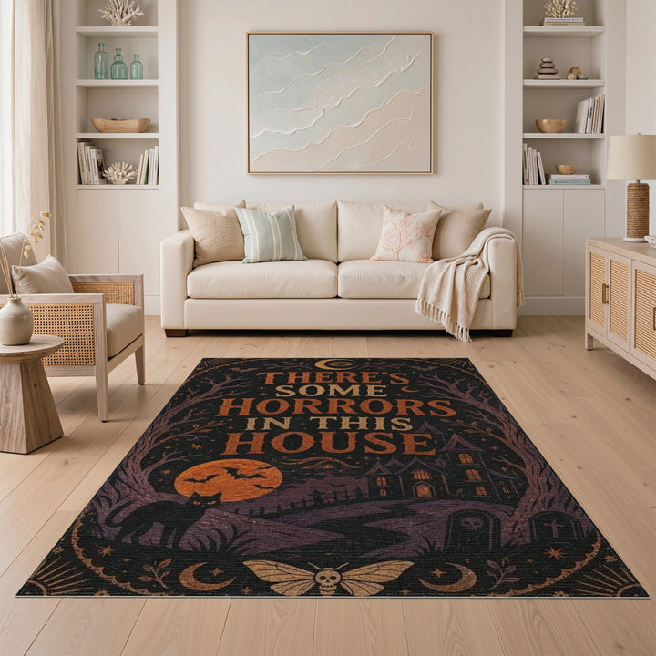 There's Some Horrors In This House Halloween Rug