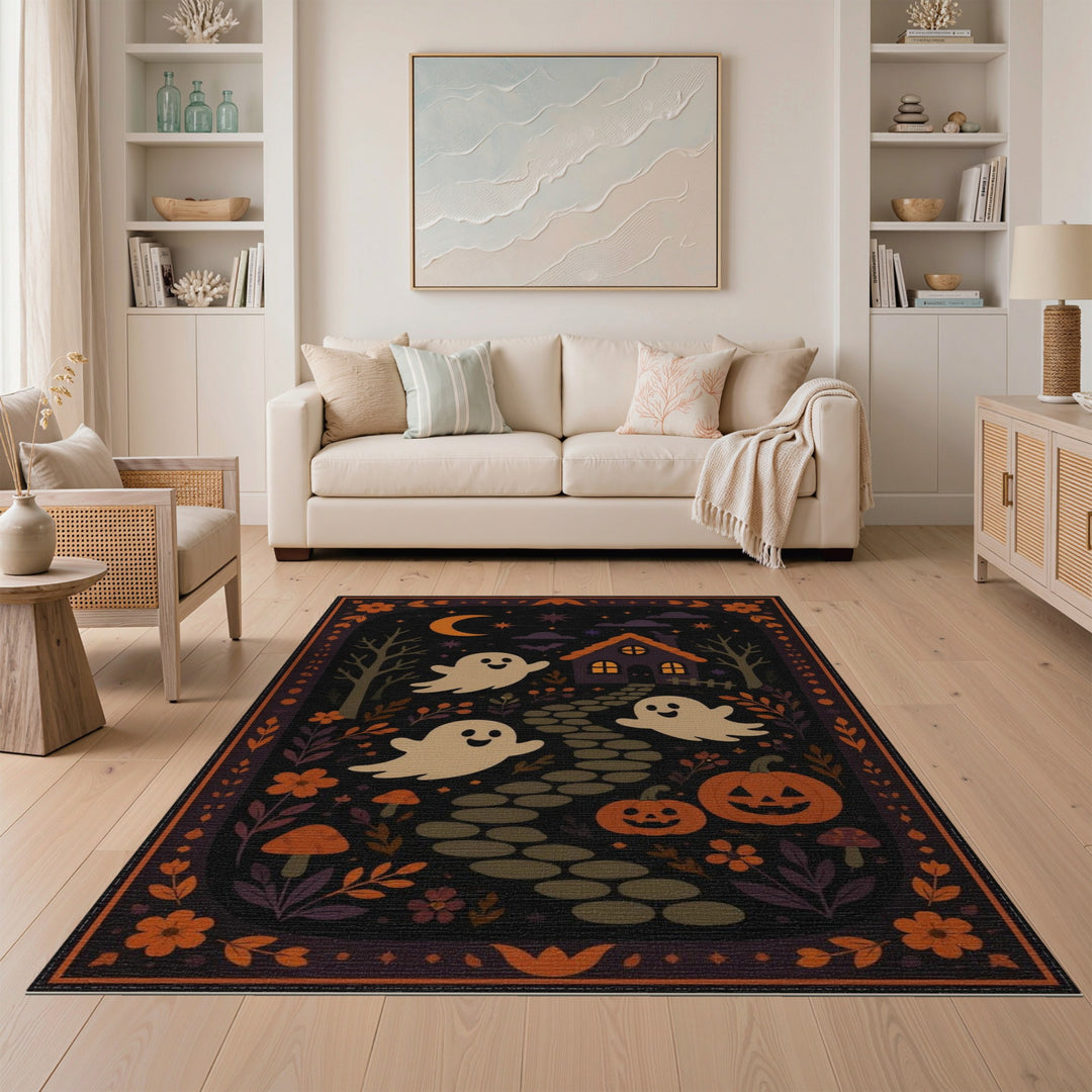 Cute Ghosts Halloween Kids Area Rug