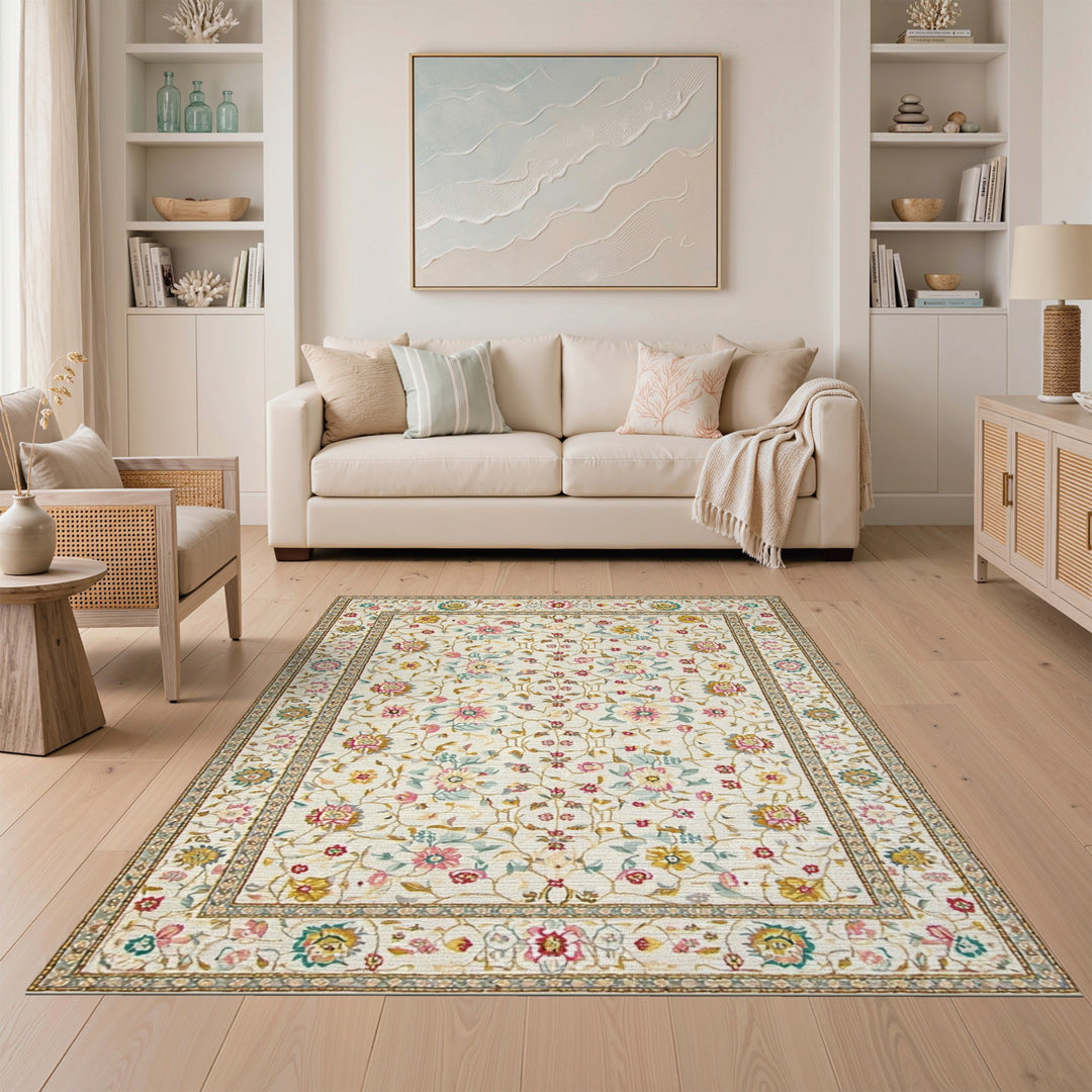 Vintage Floral Area Rug