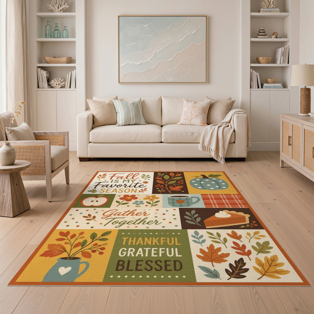 Fall Favorites Autumn Patchwork Rug