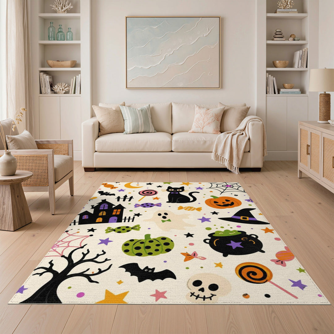 Halloween Kids Cartoon Area Rug