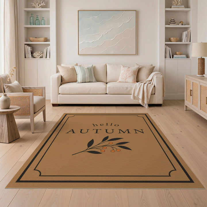 Hello Autumn Berry Branch Area Rug