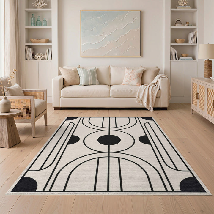 Modern Geometric Arch Area Rug