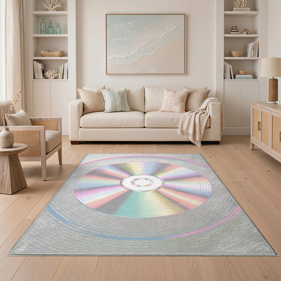 Iridescent Disc Area Rug