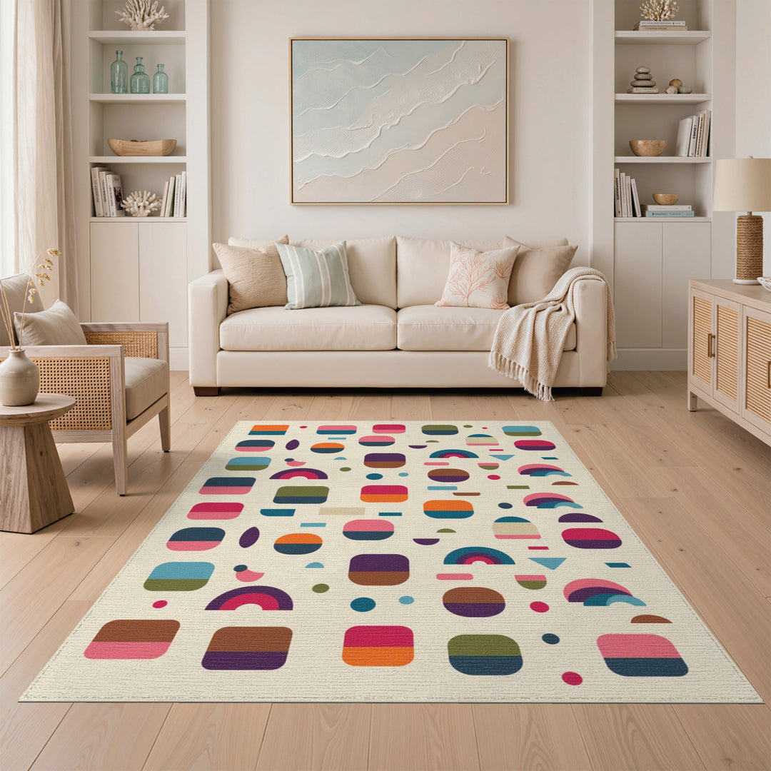 Multi-Color Geometric Area Rug