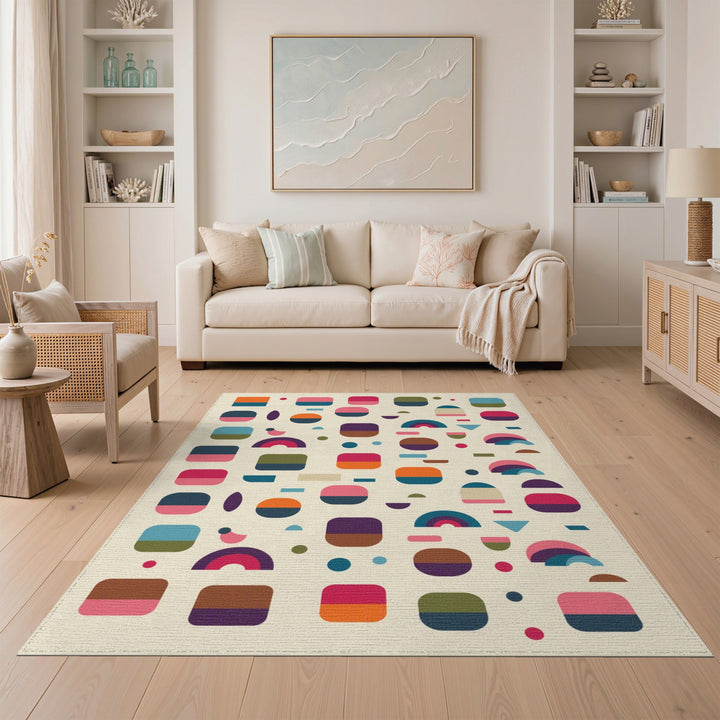 Multi-Color Geometric Area Rug