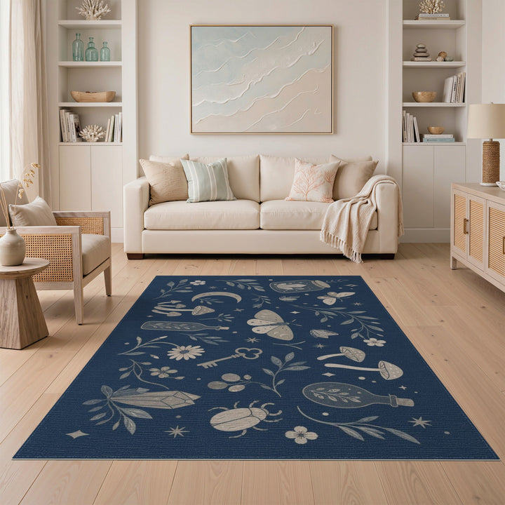 Mystic Moth Boho Area Rug