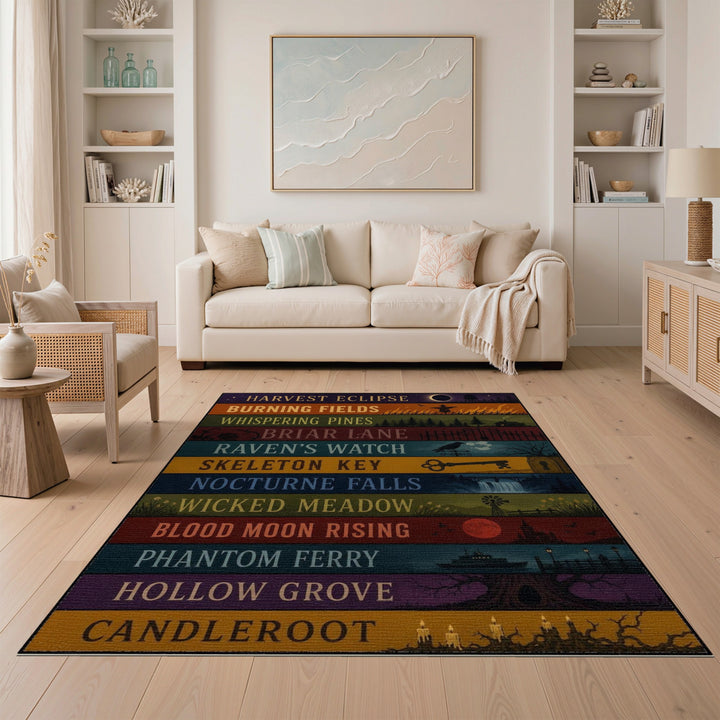 Harvest Eclipse Multi-Color Striped Area Rug