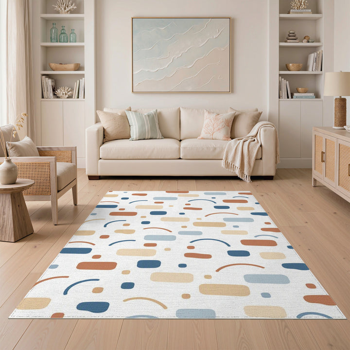 Abstract Area Multi-color and Patterns Abstract Multi-Color Area Rug
