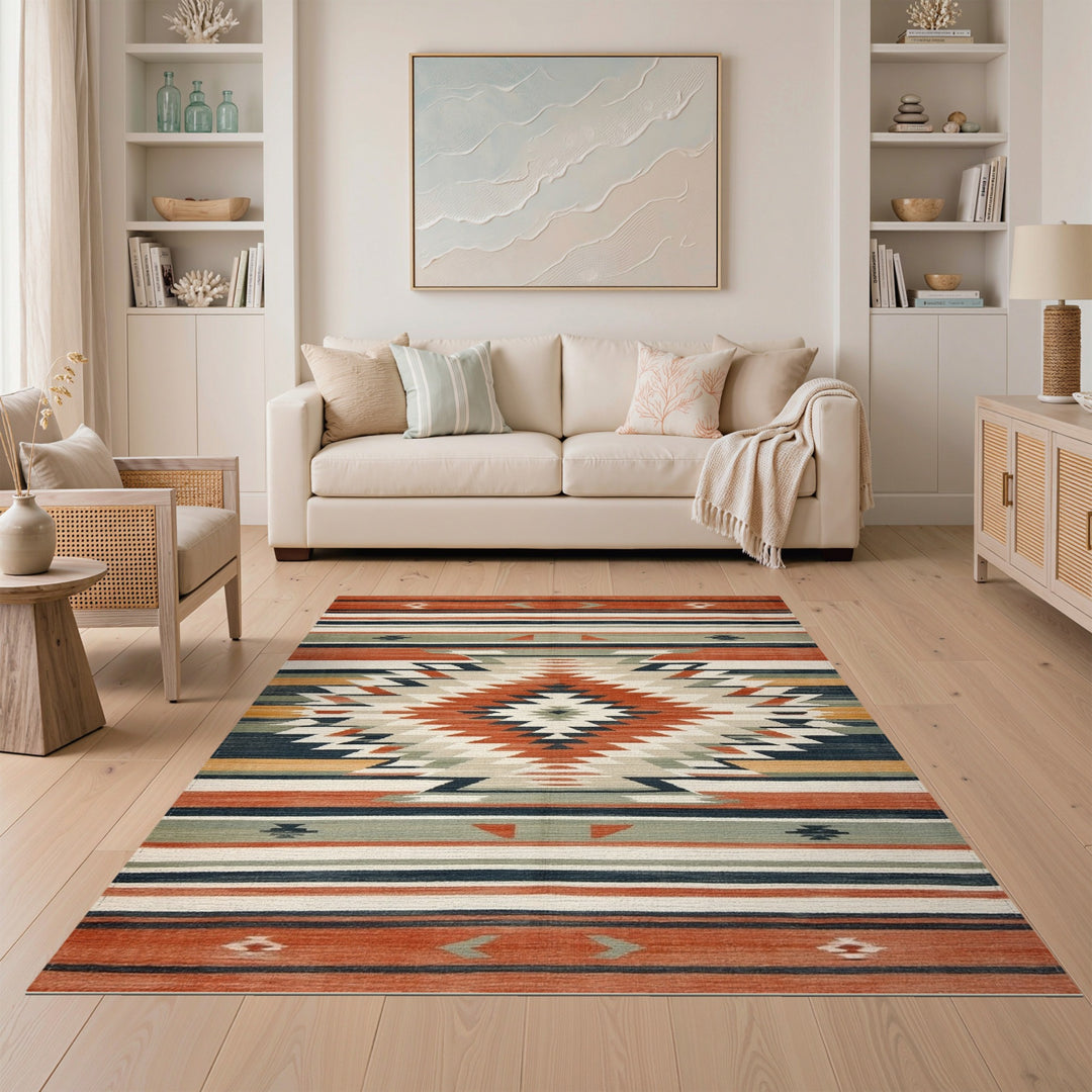 Southwestern Geometric Area Rug