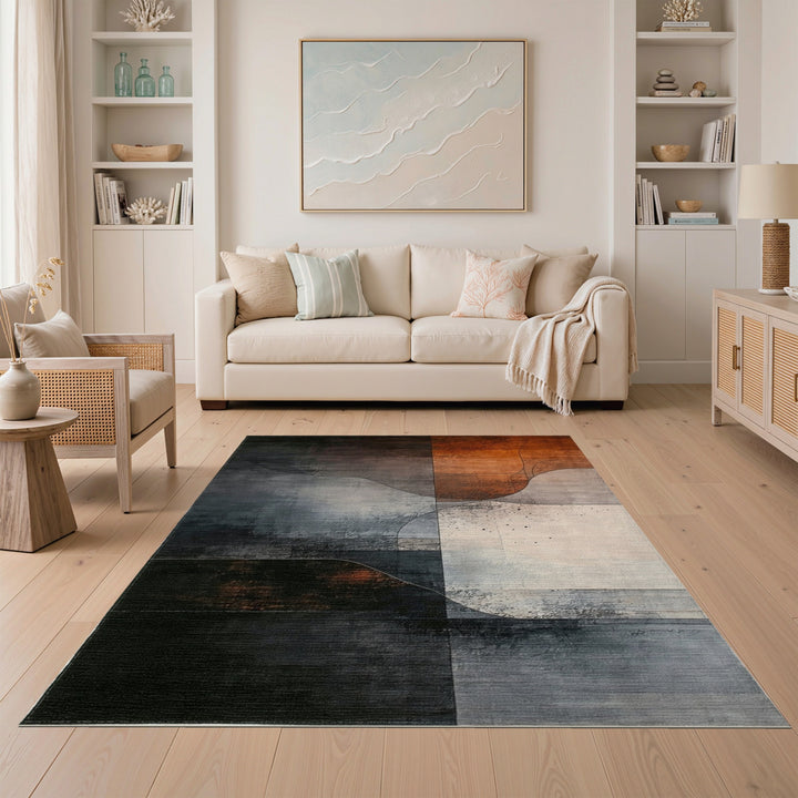 Grey Abstract Area Grey Abstract Geometric Area Rug