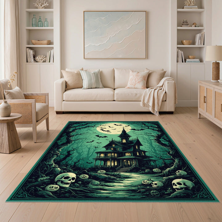 Haunted Mansion Spooky Area Rug