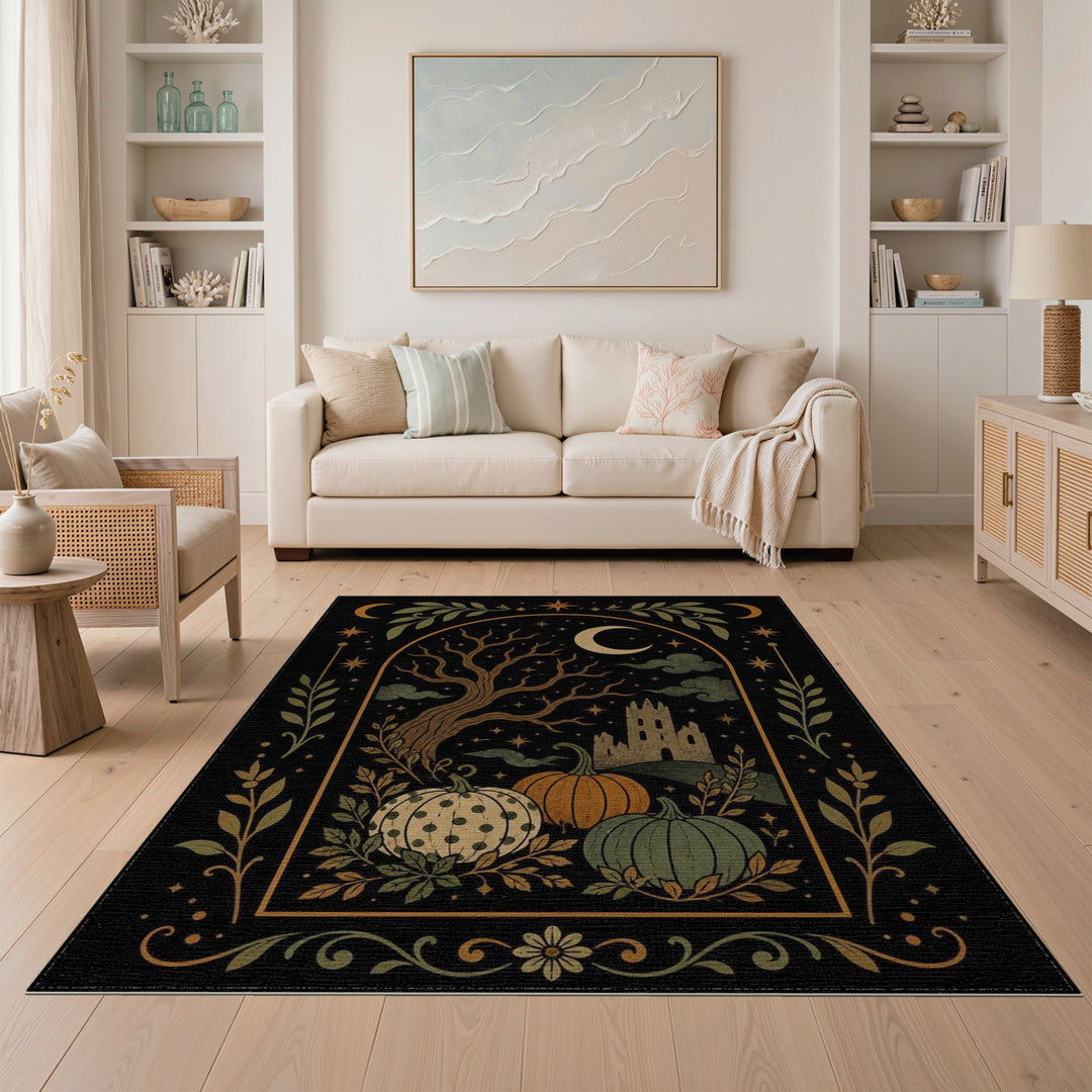 Enchanted Pumpkin Castle Area Rug