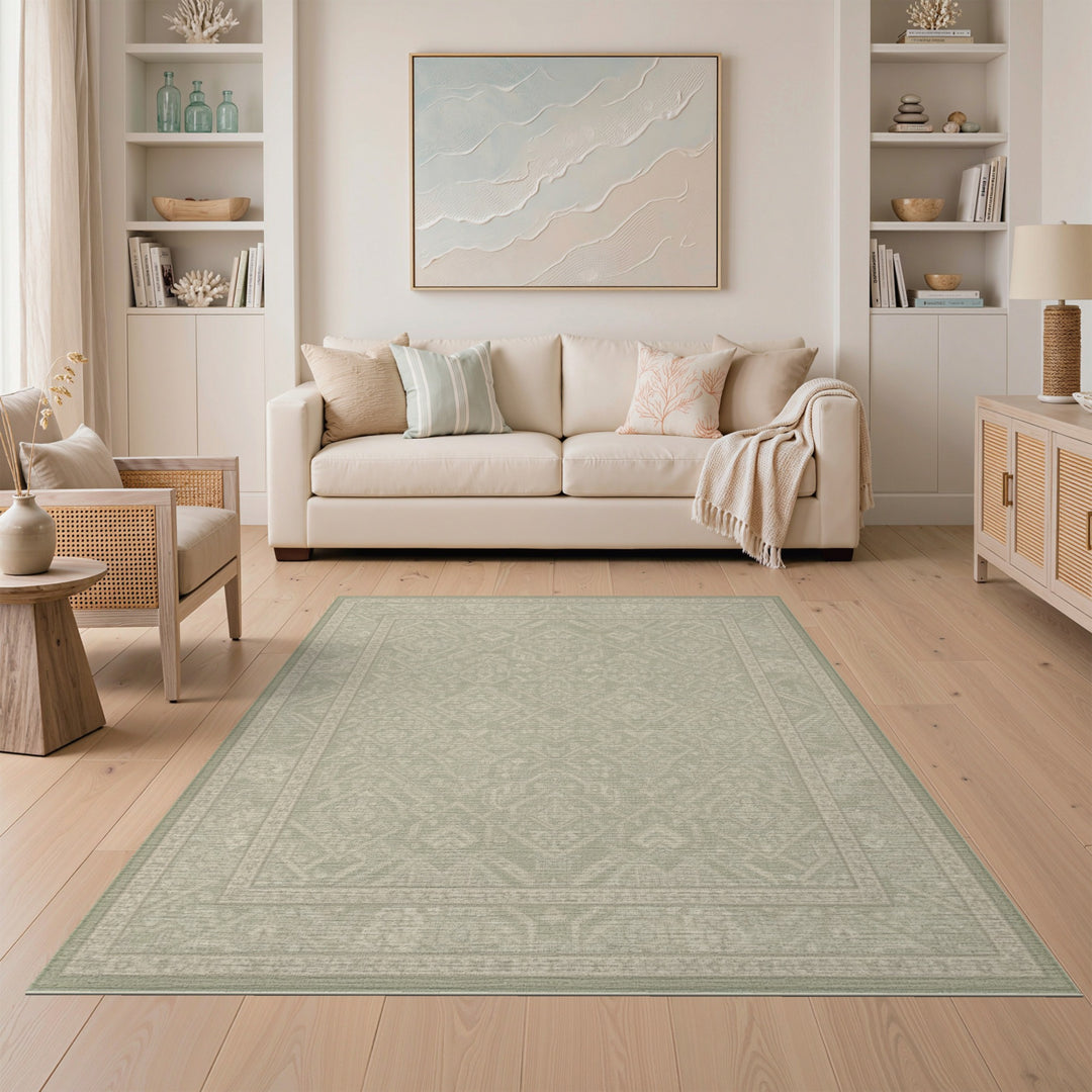 Heritage Tribal Sage Green Heritage Tribal Area Rug
