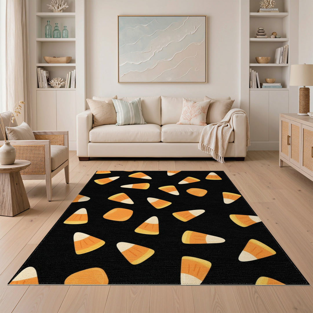 Candy Corn Orange Area Rug