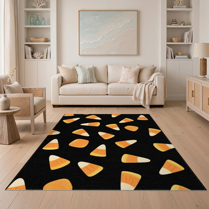 Candy Corn Orange Area Rug