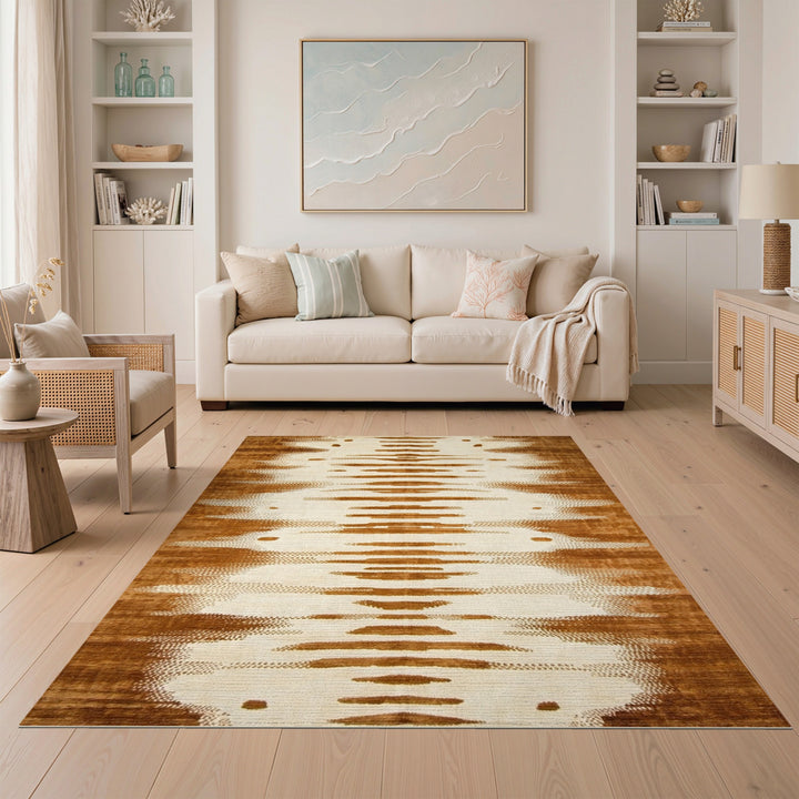 Brown Heritage Tribal Area Rug