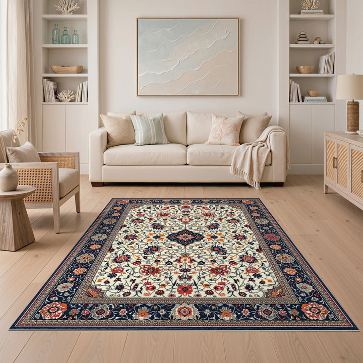 Traditional Persian Floral Area Rug