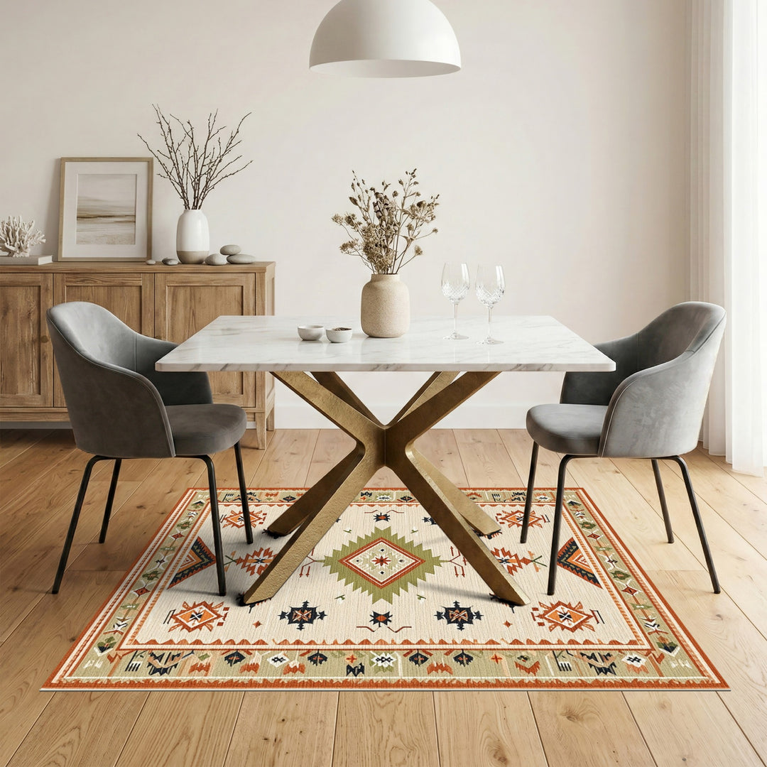 Southwestern Geometric Southwestern Geometric Beige Area Rug