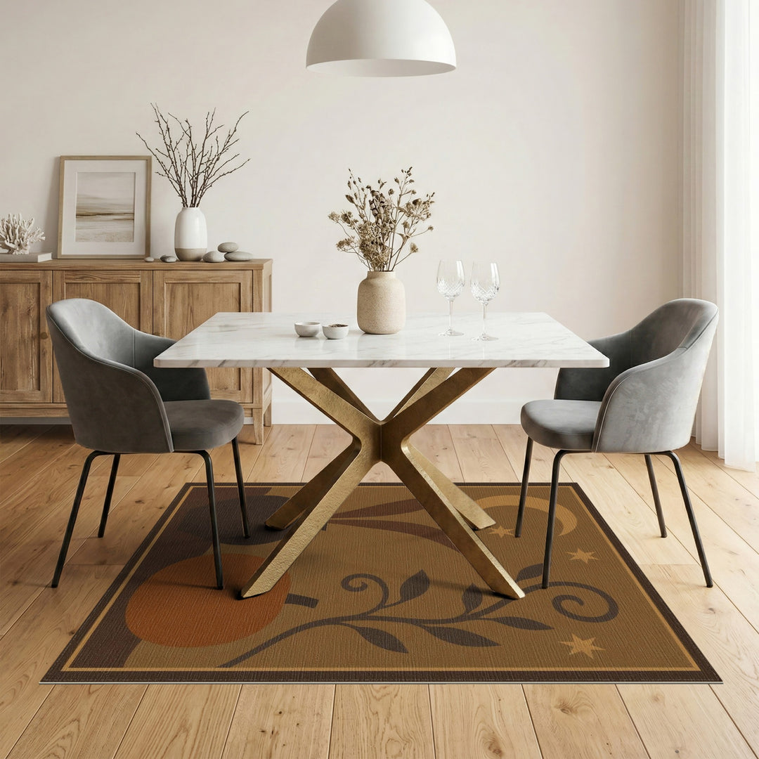 Harvest Moon Pumpkin Area Rug