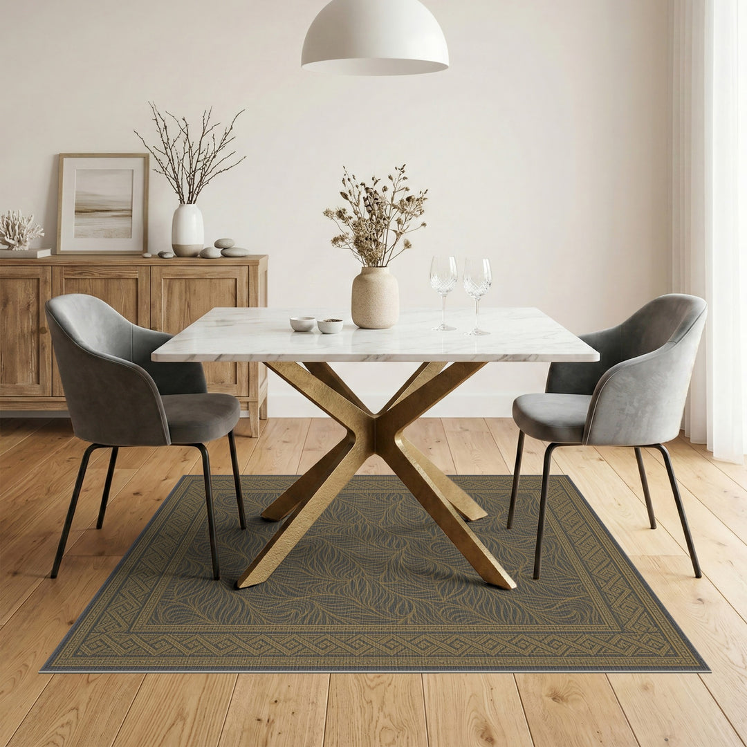 Gold Leaf Vintage Area Rug