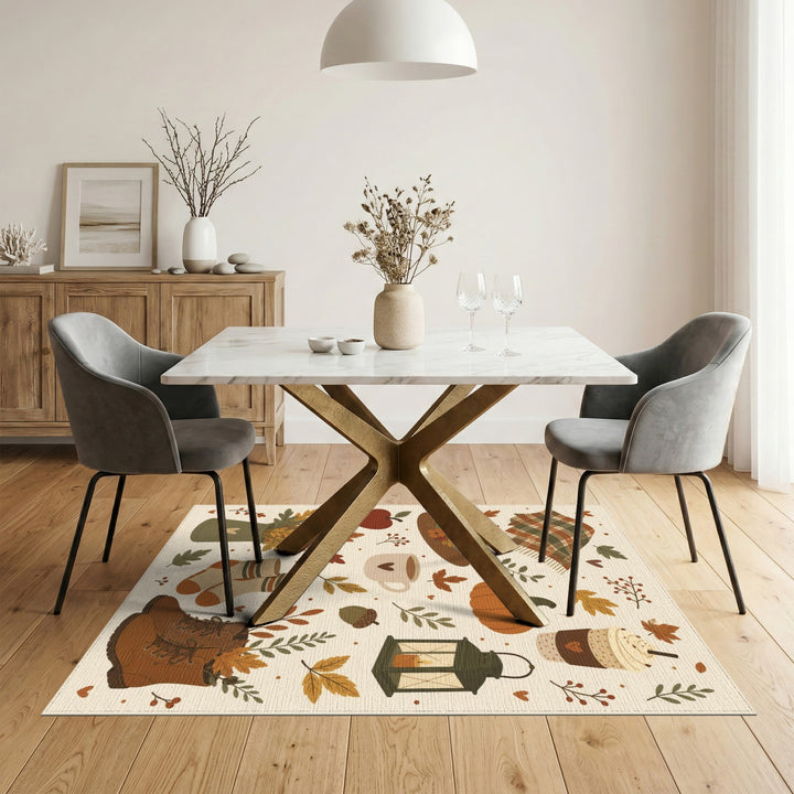 Autumn Plaid Farmhouse Area Rug