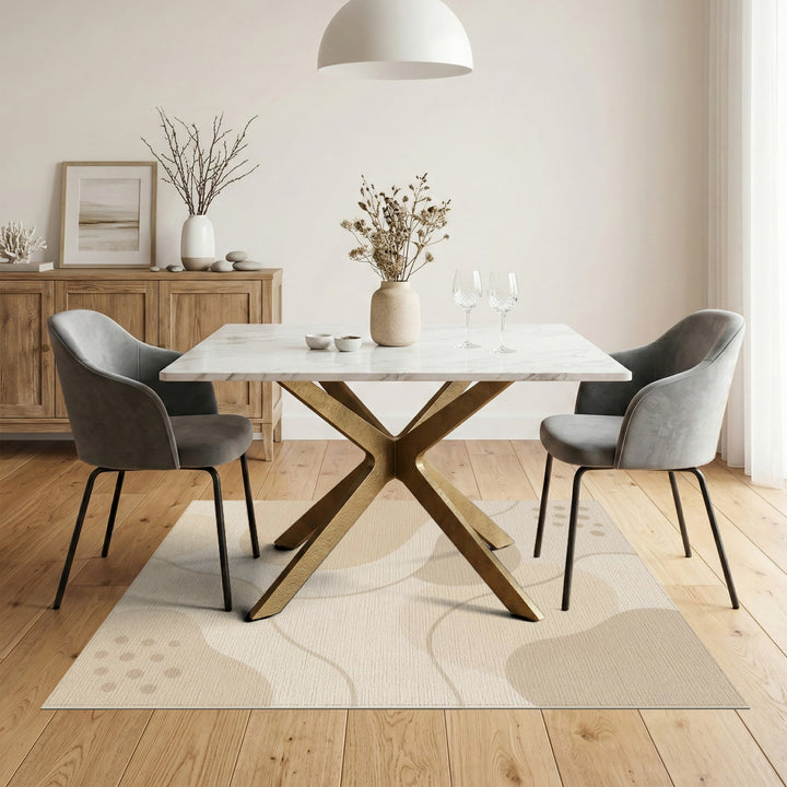 Beige and Neutral Abstract Area Beige Abstract Organic Area Rug