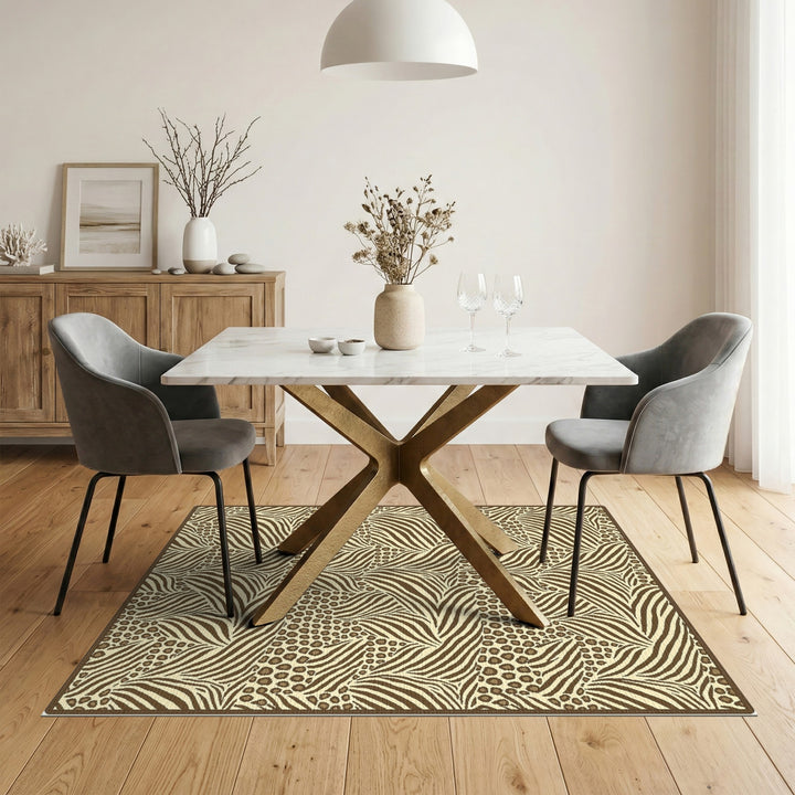 Brown Heritage Tribal Area Rug