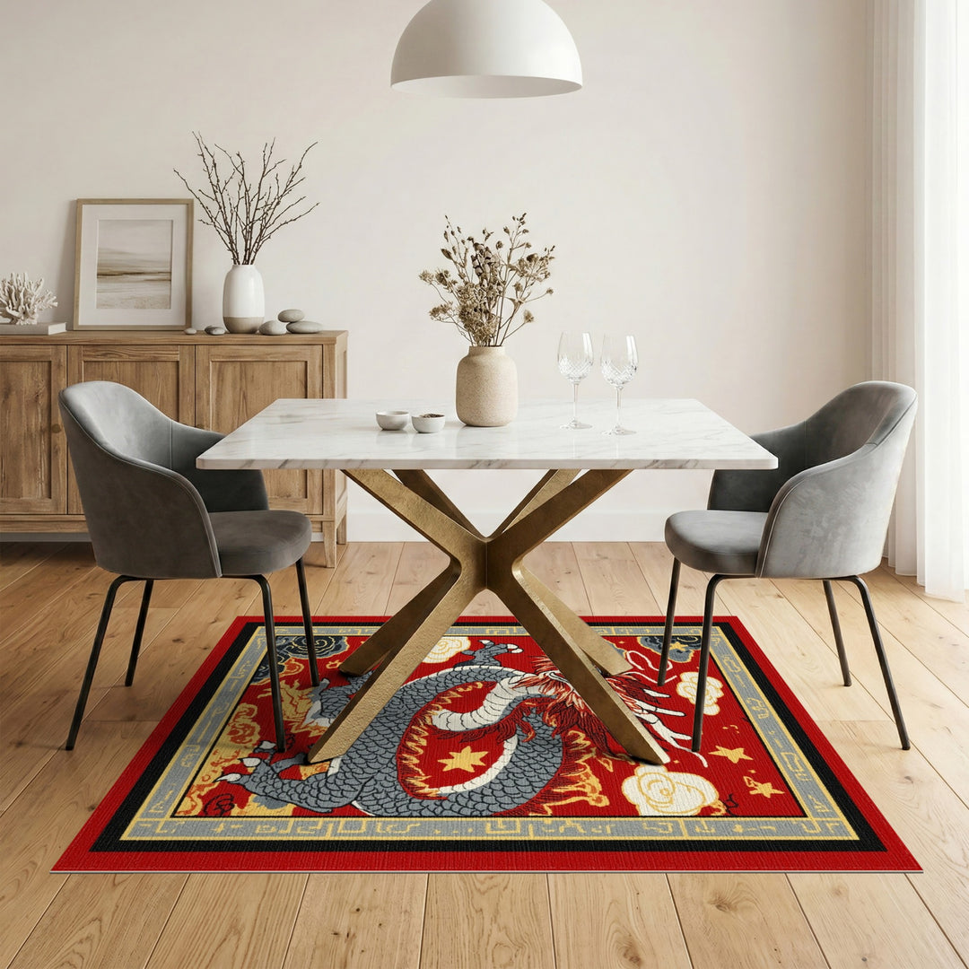 Red Dragon Heritage Area Rug