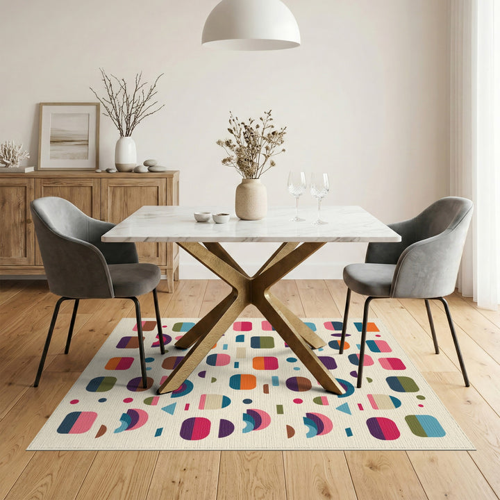 Multi-Color Geometric Area Rug