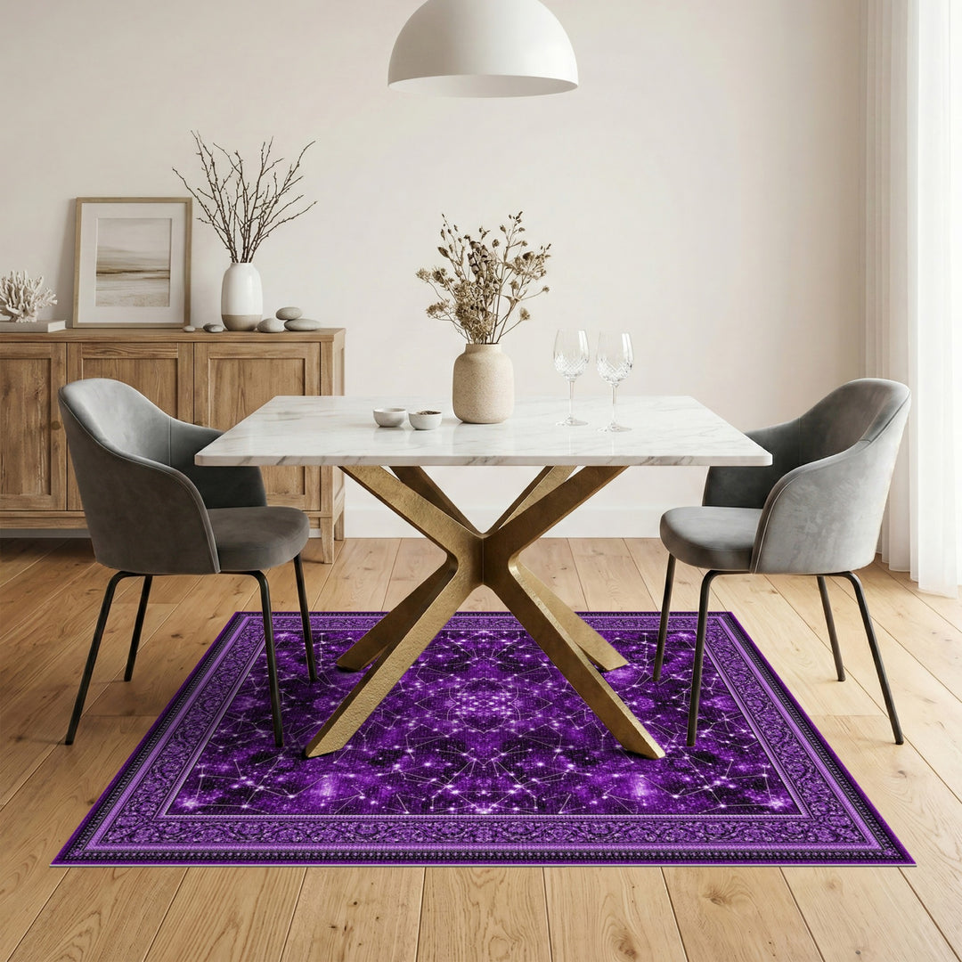 Purple Constellation Area Rug