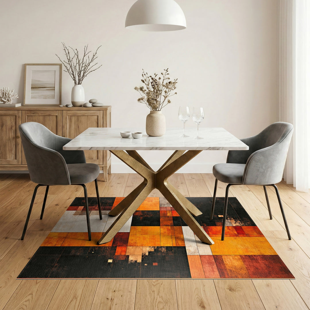 Multi-color and Patterns Geometric Multi-Color Area Rug