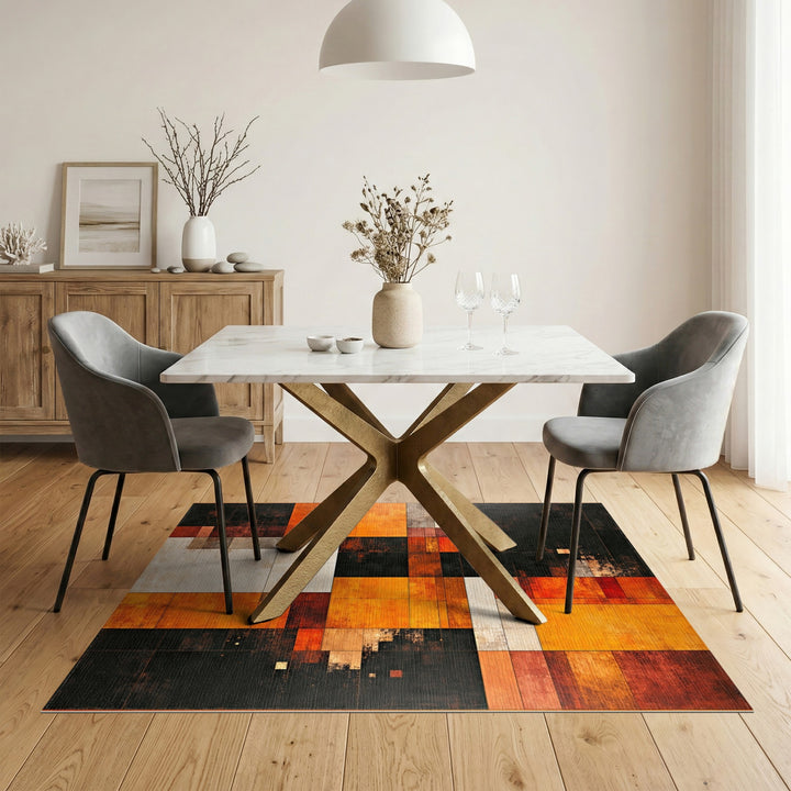 Multi-color and Patterns Geometric Multi-Color Area Rug