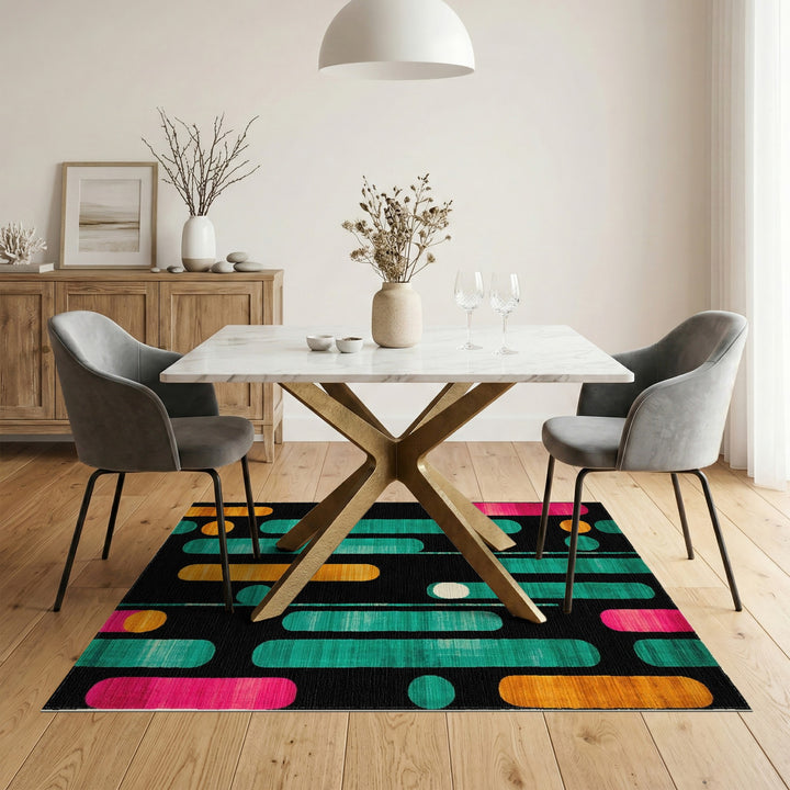 Vibrant Geometric Area Rug