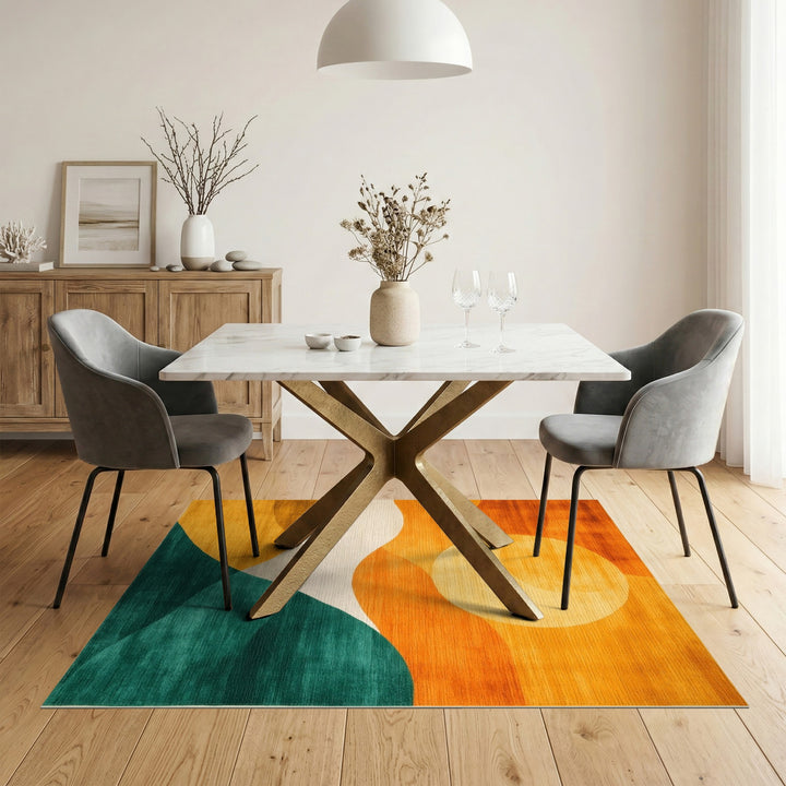 Abstract Horizon Wave Area Rug