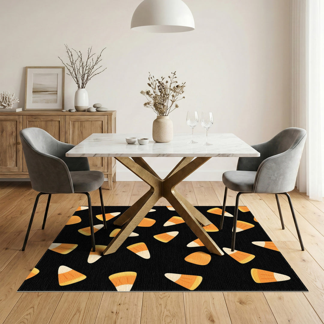 Candy Corn Orange Area Rug