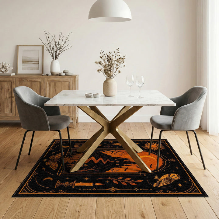Gothic Castle Mystical Area Rug