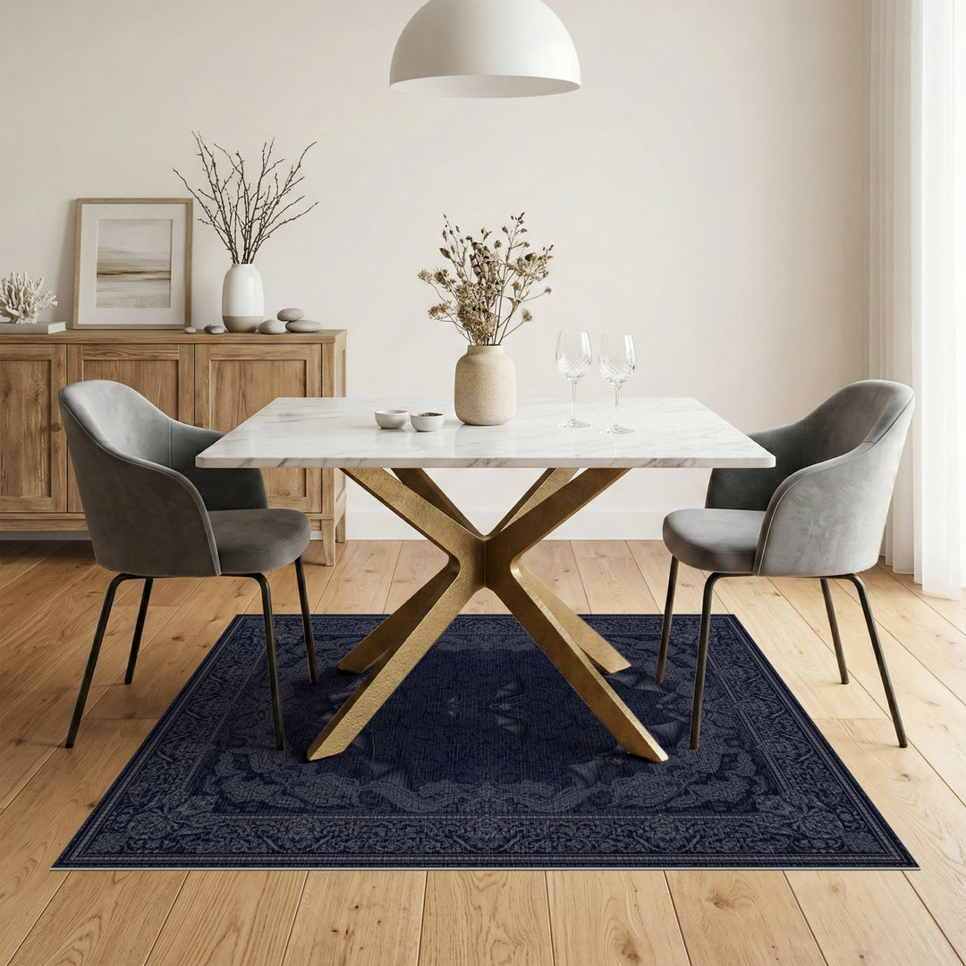 Gothic Bat Black Area Rug
