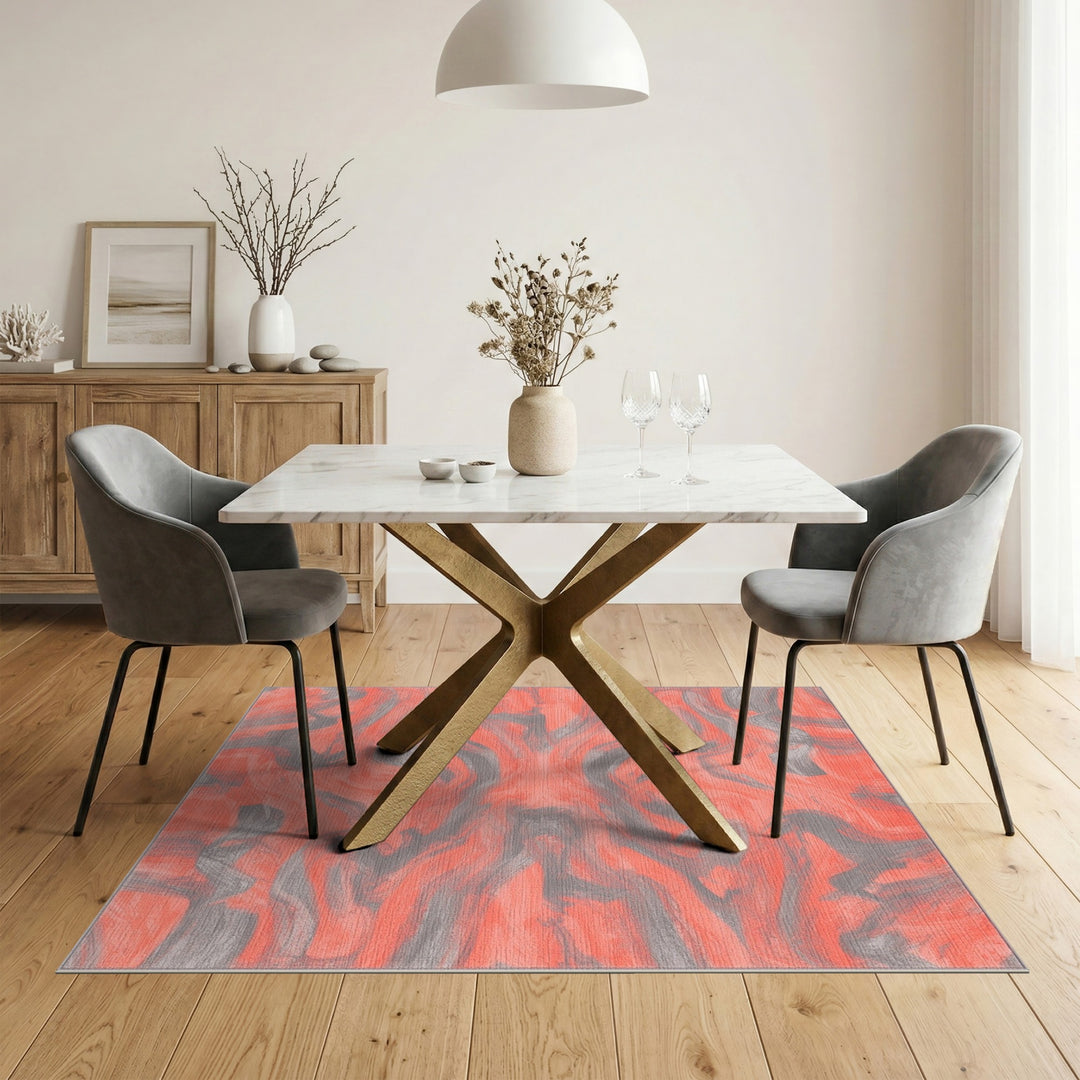 Red Abstract Area Red Abstract Swirl Area Rug