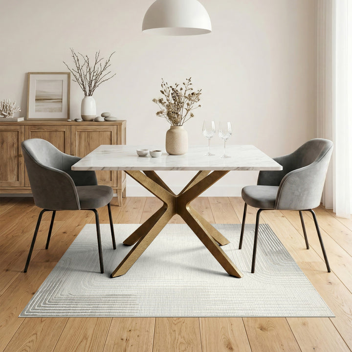 Grey Geometric Modern Grey Geometric Lines Area Rug