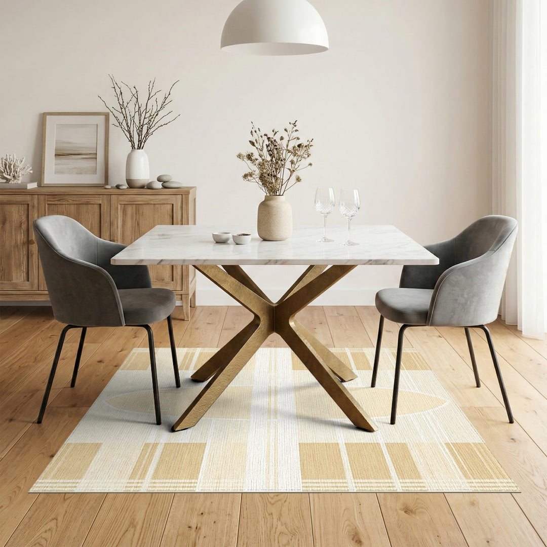 Beige Surfboard Coastal Area Rug