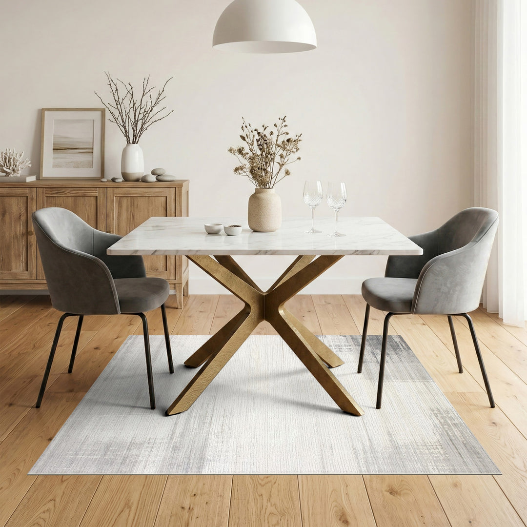 Grey Abstract Area Rug