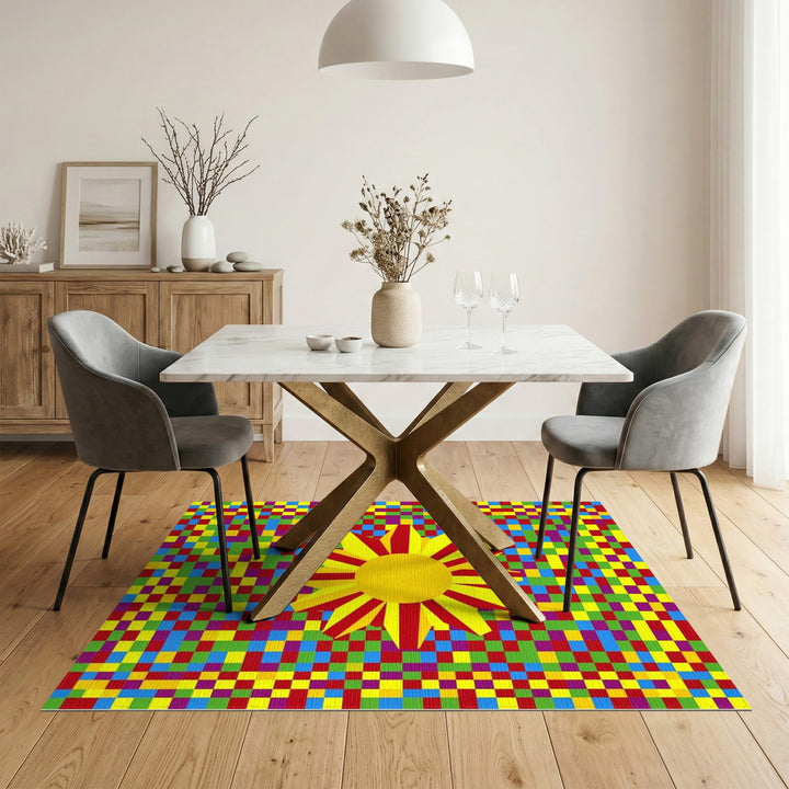 Vibrant Sun Multi-Color Kids Area Rug