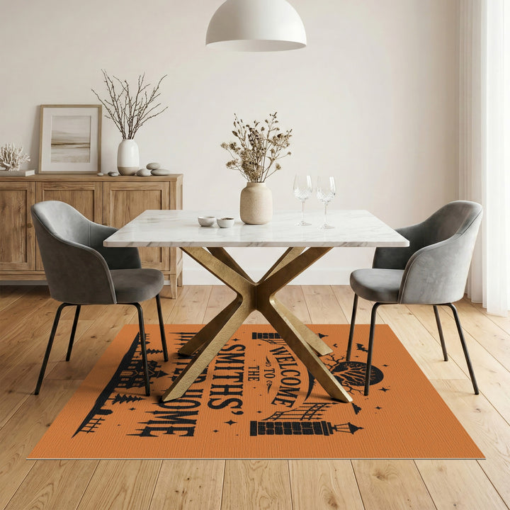Smiths' Haunted Home Orange Area Rug