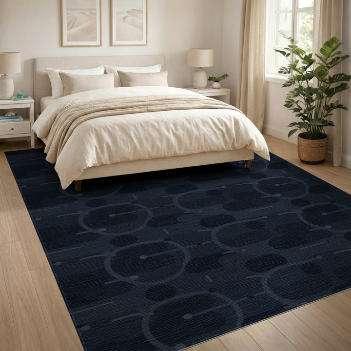 Modern Geometric Grey Area Rug