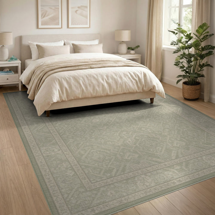 Heritage Tribal Sage Green Heritage Tribal Area Rug