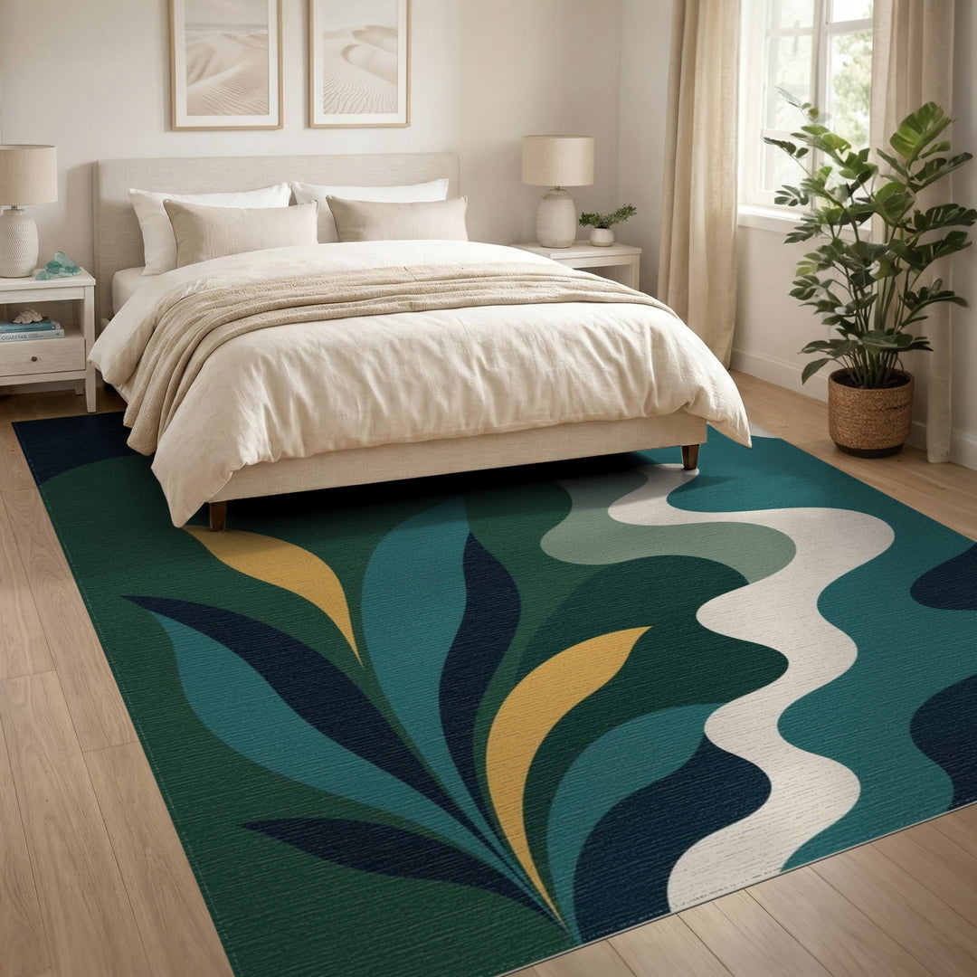 Starry River Abstract Area Rug